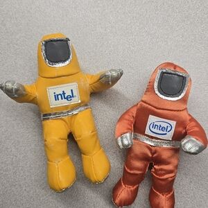 Intel BunnyPeople Plush Figures Set – Vintage Promotional Mascots